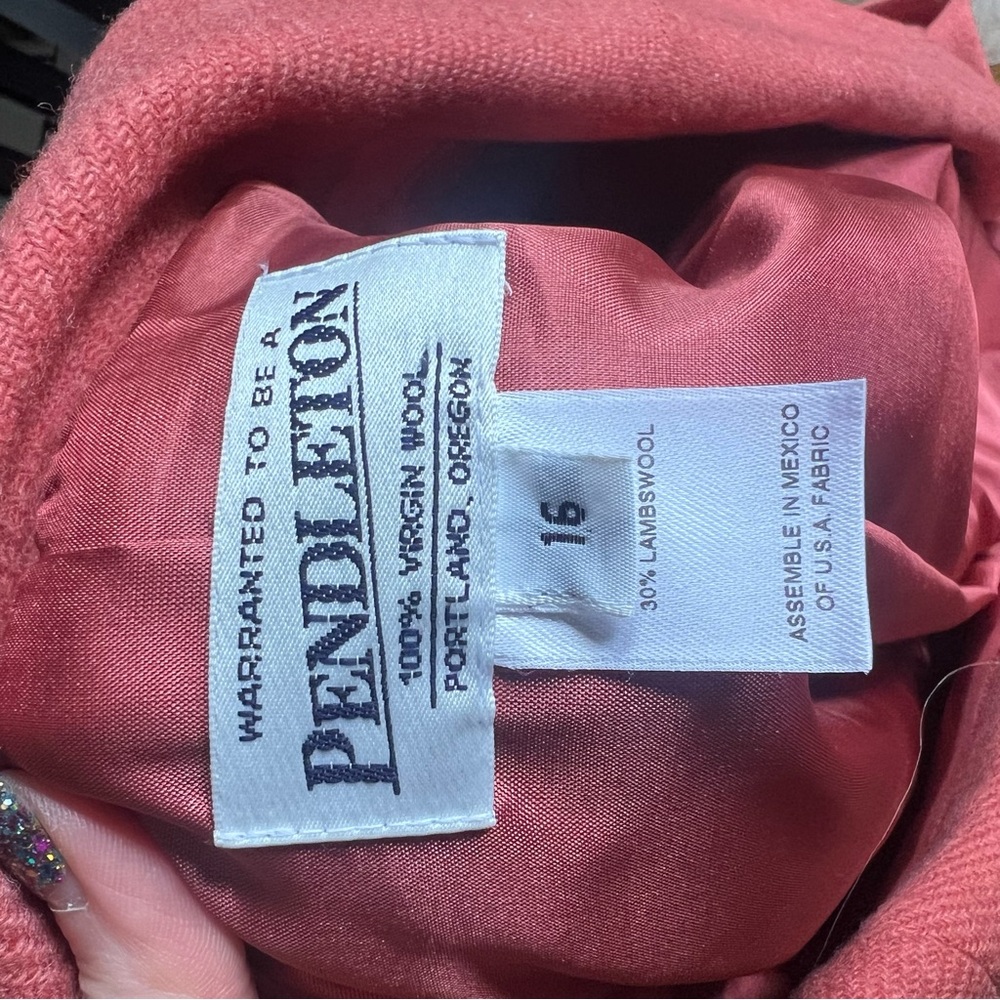 Pendleton Women's Burnt Orange Double Button Coll… - image 6